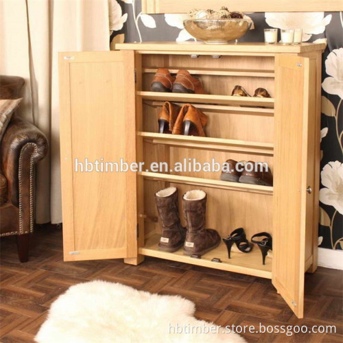 3 layers solid wood shoe cabinet for Woodern Furniture